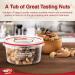 Tropgo Dry Roasted Unsalted Mixed Nuts 190g - Nuts in Resealable and Recyclable Tub - Wholesome Trail Mix with Fibre Protein and Essential Minerals - Healthy Snacks for All Ages - Buy Online on SooperMarket.com