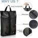 XX-Large Waterproof Shoe Bags for Travel - 3 Pack Black - Translucent Design - Portable Shoe Organizer for Men & Women - Sturdy Zipper - Buy Online on SooperMarket.com