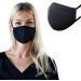 Reusable Face Masks CKDCARES Cloth Face Masks Pack of 5 pcs Washable Anti-Dust Unisex Cotton Made Black Perfect for Personal Use - Buy Online on SooperMarket.com