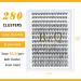 Lash Clusters 30D-0.07D 280PCS: DIY Eyelash Extensions at Home | B&Q Individual Lashes False Eyelash Clusters 20D 30D 40D - 9-15 MIX - Buy Online on SooperMarket.com