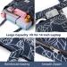 WLLWOO Yoga Bag for Women | Canvas Tote Mat Carrier for Pilates | Travel Beach Workout Leaf Design - Buy Online on SooperMarket.com