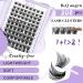 208 PCS Cluster and Individual Lash Extensions B02 Kit | D Curl Volume Wispy Soft False Lashes - 8-16mm | Comfortable Band | DIY Lash Clusters | 1 Pack - Buy Online on SooperMarket.com