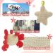 Bleu Bath 2 Pack Animal Body Scrubber Natural Linen Shower Balls for Kids - Gentle Exfoliating Bath Sponge Loofah Pouf - Yellow Starfish Red Crab Design - Buy Online on SooperMarket.com