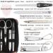 Three Swords Roma 8-Piece Manicure Set | High-Quality Nail Care in Camouflage Synthetic Leather Etui | Perfect Nail Scissors Clippers Tweezers & Glass Files - Buy Online on SooperMarket.com