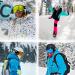 VGOOAR OTG Ski Goggles - Borderless Design Anti-Fog Coating UV400 Protection for Men & Women - Premium Gold Snow Glasses - Buy Online on SooperMarket.com