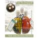 Direct & Friendly Gift Set: 3 Decorative Organic Olive Oil Bottles - Naturally Cloudy Chili & Oregano (3x200ml) - Perfect International Gift - Buy Online on SooperMarket.com