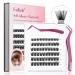 Self Adhesive Lash Extension Kit Lash Clusters DIY Eyelash Extensions 72 Individual Lashes Wispy Cluster Press On Lashes No Glue Needed(Z4-D 10-16mm) Z3 Mix 10-16mm