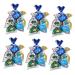 KOMBIUDA Christmas Wrapping 35pcs Christmas Candy Bag Candy Bags Festival Christmas Bags Packing Bag Biscuit Bag