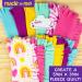 Made By Me Easy-to-Knot Fleece Quilt Making Kit - No Sewing Required - 59 x 39 Inches - Includes 20 Fabric Squares and Embellishments - Learn 4 Knotting Techniques - Multicolor - Buy Online on SooperMarket.com
