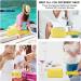 Small Waterproof PU Leather Makeup Bag for Purse - Yellow Cosmetic Pouch with Zipper for Women and Girls - Buy Online on SooperMarket.com