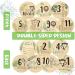 Baby Monthly Milestone Cards KAMHBE 7 Pcs Wooden Baby Milestone Cards with 8 Pcs Festival Milestone Stickers Double Printed Baby First Year Growth Photo Props Baby Shower Gifts - Buy Online on SooperMarket.com