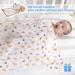 Miracle Baby Muslin Swaddle Blanket for Boys and Girls - Grey Dinosaur Print - 110x150cm - Summer Cotton - Double Layered - Buy Online on SooperMarket.com