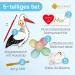 Gl cksgut Rattierorch Baby Blue 5-Part Set | Birth Stork with Wooden Stick Name Tag Greeting Card & Pen | Perfect Birth Gift for Baby Boy - Buy Online on SooperMarket.com