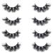 6D Fluffy Long Dramatic False Eyelashes - Soft Thick Reusable Natural Fake Eyelashes Pack (HFO1) for Stunning Makeup - Buy Online on SooperMarket.com