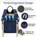 Stylish Pomelo Baby Diaper Backpack - Multifunctional Water-Repellent Large Capacity with Diaper Pad - New Blue Version - Buy Online on SooperMarket.com