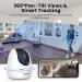 1080P Pet Camera with Night Vision, 2-Way Audio, Motion Detection | WiFi Indoor Security Camera with Smart Tracking & Alexa Compatibility - Buy Online on SooperMarket.com