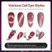 Beetles Gel Nail Polish Kit - 6 Colors Holographic Cat Eyes Red Navy Blue Purple Glitter Black Set with Magnet, LED Lamp - DIY Manicure Kits for Women - Buy Online on SooperMarket.com
