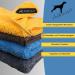 Canicoat Dog Towel SECCARE Set with Glove - Oeko-Tex Certified Microfiber Suction-Strong & Fast Drying (S/M Yellow) | International Shipping - Buy Online on SooperMarket.com