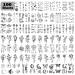 Cerlaza 100 Sheets Temporary Tattoos for Women Girls  420 Mixed Styles Fake Tattoo Stickers that Look Real and Last Long  Realistic Henna Tattoo for Body Art Sticker