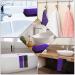 African Exfoliating Bath Sponge Set - Long Net Scrubber for Shower & Body - Black Purple - Daily Use or Stocking Stuffer - Buy Online on SooperMarket.com