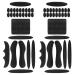 Helmet Pad Set Universal Bicycle Helmet Pads Black Foam Pads Helmet Inner Pad Accessories for Bicycle Motorcycle Helmet 2 Sets