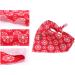 Lionet Paws Dog Bandana Headscarves | Triangle Scarf for Dogs | Snow Design | LL (Pack of 1) - Shop Internationally! - Buy Online on SooperMarket.com