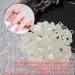 200PCS Mixed Styles Pearls Nail Charms for Nail Art Decor - D White Flower - Buy Online on SooperMarket.com