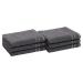 Amazon Basics Cotton Hand Towels, Made with 30% Recycled Cotton Content - 6-Pack, Dark Gray Dark Grey Hand Towels