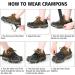 Ice Snow Spike Cleats for Hiking Boots - X-Large Stainless Steel Crampons - Buy Online on SooperMarket.com