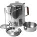 Texsport Stainless Steel Coffee Pot Percolator for Outdoor Camping   Silver  28 Cup - Buy Online on SooperMarket.com