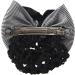Lodokdre Faux Rhinestone Decor Ruched Bow Hair Snood Net Bun Cover White Black - Buy Online on SooperMarket.com