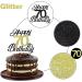 Shop Sumerk 70th Birthday Cake Attachments - Gold & Black Decorations Perfect Party Accessories - Buy Online on SooperMarket.com