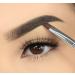 Impora London Angled Eyeliner/Brow Makeup Brush | Flat with Angled Tip for Winged Liners - Ideal for Eyes & Brows - Works with Gel, Cream, or Powder - Buy Online on SooperMarket.com