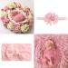 Newborn Photography Props  5 PCS Baby Photo Props Long Ripple Wraps with Headbands  Pink Baby Photography Wrap Set for Baby Girl and Boy - Buy Online on SooperMarket.com