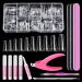 Clear Coffin Nail Tips Set, MORGLES 500pcs Nail Tips for Acrylic Nails Professional Acrylic Nail Tips Half Cover Ballerina French Nail Tips Fake Nails Kit with Glues and Clipper, Files, Cuticle Pusher and Fork Coffin Nail
