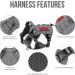 OneTigris Tactical Dog Vest | MOLLE Service Dog Harness | 1000D Nylon | Large | Grey - Ideal for Training & Outdoor Adventures - Buy Online on SooperMarket.com