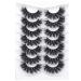 Mink Lashes - PHKERATA 6D Wispy Dramatic False Eyelashes Pack (7 Pairs) - 20MM C Curl Thick Volume for Fluffy, Long and Dramatic Eye Look - Buy Online on SooperMarket.com