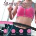 Fiteroc Weighted Fitness Hula Hoop for Adults - Detachable & Portable - Includes Jump Rope, Resistance Band, Carry Bag - Black/Pink - Buy Online on SooperMarket.com