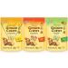 Prince of Peace Ginger Chews 3 Flavor Variety Pack 4oz - Flavors Lemon, Mango, Mandarin Orange, 100% Natural, non-GMO, Vegan and Gluten-Free