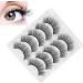 Reusable Eyelashes Lightweight and Portable 5 Pairs 6D False Eyelashes Hand Made Eyelashes Soft and for Salon for Home(GL701) - Buy Online on SooperMarket.com