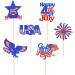 24 Pcs Independence Day Cupcake Toppers Glitter National Flag Cake Topper Picks Toothpick Toppers 4th of July Flag Day Photo Props for Patriotic Party Supplies (eagle-godbless-you) - Buy Online on SooperMarket.com