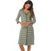 Marvmys Maternity Nightdress for Hospital Breastfeeding - 3/4 Sleeves Nursing Nightgown, XL, A-Green - Buy Online on SooperMarket.com