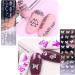Nail Art Stamping Templates 8pcs Nail Stamping Templates with Nail Stamper and Scraper for DIY Nail Art Decoration Nail Salon Design - Buy Online on SooperMarket.com