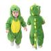 Doladola Unisex Baby Toddlers Romper Jumpsuit Hooded Cartoon Sleepsuits Infant Outfit 3 5-4 5 Years New Green Dinosaur