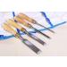 Schaaf Tools 4-Piece Wood Chisel Set | Finely Crafted Woodworking Hand Tools | Durable Cr-V Steel Bevel Edged Blade  Tempered to 60HRc | Tool Roll Included - Buy Online on SooperMarket.com