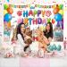 Cat Happy Birthday Backdrop Cat Birthday Party Decorations Kitten Photography Background for Pets Kitty Lover Kids Cat Theme Birthday Party Supplies - Buy Online on SooperMarket.com
