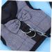 Minkissy 2-Piece Hamster Leash Set - Ferret & Guinea Pig Harness Chinchilla Costume & Rabbit Vest - Sizes Gray & Black - Buy Online on SooperMarket.com