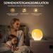 Buy Togaga Light Alarm Clock - Sunrise Sunset Simulation Dual Alarms 11 Colors & 7 Natural Sounds - Perfect Bedside Lamp for Adults - Buy Online on SooperMarket.com
