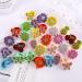 Fishdown 30 Pcs Glitter Hair Ties for Girls Sequin Hair Ties for Toddlers Seamless Small Ponytail Holders Rhinestone Sequin Sparkle Flower Butterfly cartoon Hair Accessories Elastic Rubber Bands for Kids