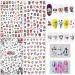 Kalolary 12 Sheets Halloween Nail Art Stickers Decals DIY Self-Adhesive Nail Sticker Decals Nail Art Tips Stencil Nail Decorations for Halloween Party Include Pumpkin/Bat/Ghost/Witch etc - Buy Online on SooperMarket.com